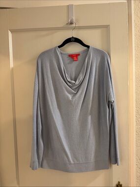 ETC Light Sky Blue Cowl Neck Sweater